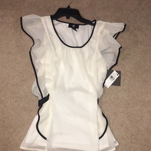 White Sheer Dressy Blouse